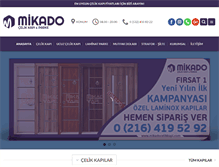 Tablet Screenshot of mikadocelikkapi.com